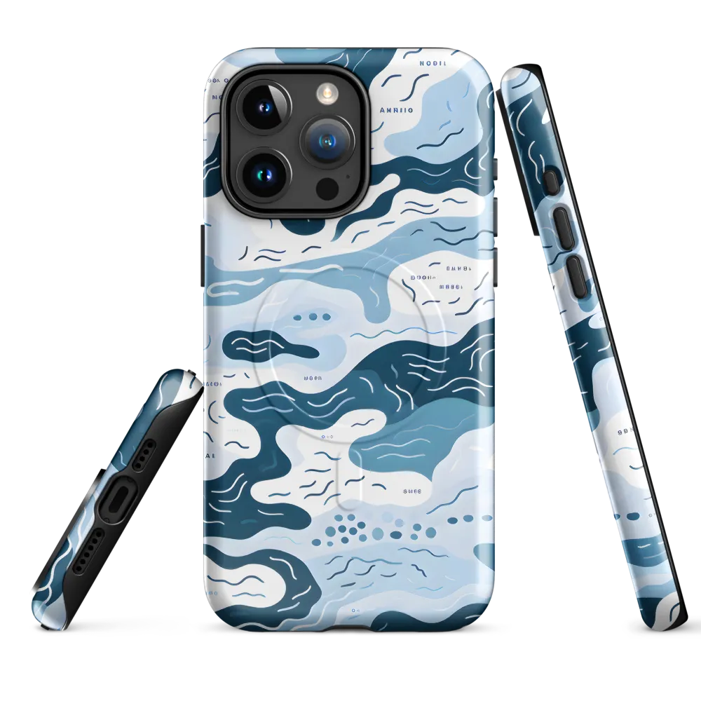 Flowing Waters: An Abstract Journey | Phone Case |  15 Pro Max | MagSafe® Tough Case | Glossy