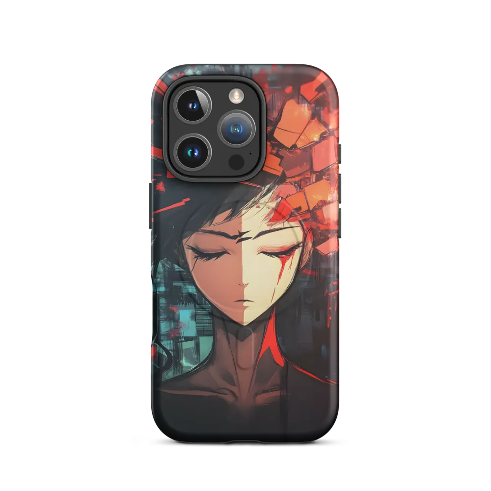 Fragmented Mind: The Silent Struggle | Phone Case |  16 Pro | MagSafe® Tough Case | Matte