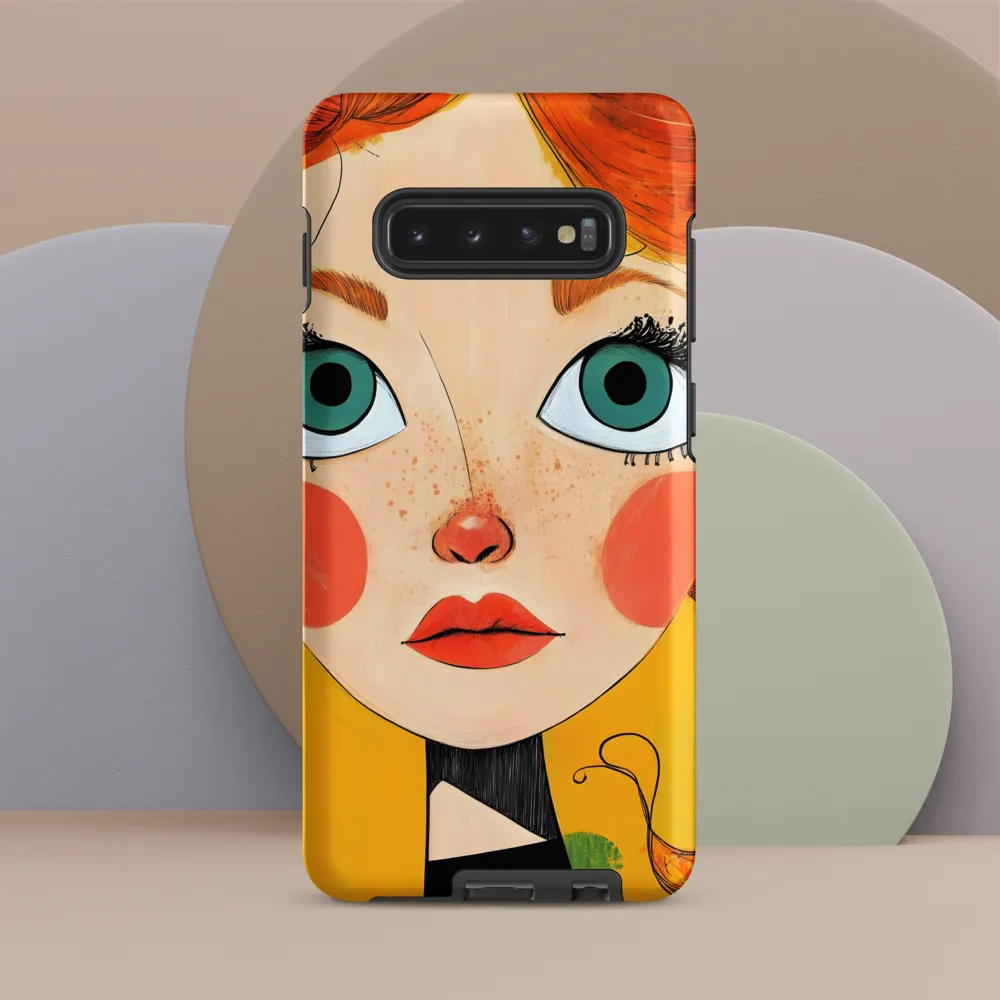 Whimsical Portrait of a Girl | Phone Case |  S10 Plus | Tough Case | Matte