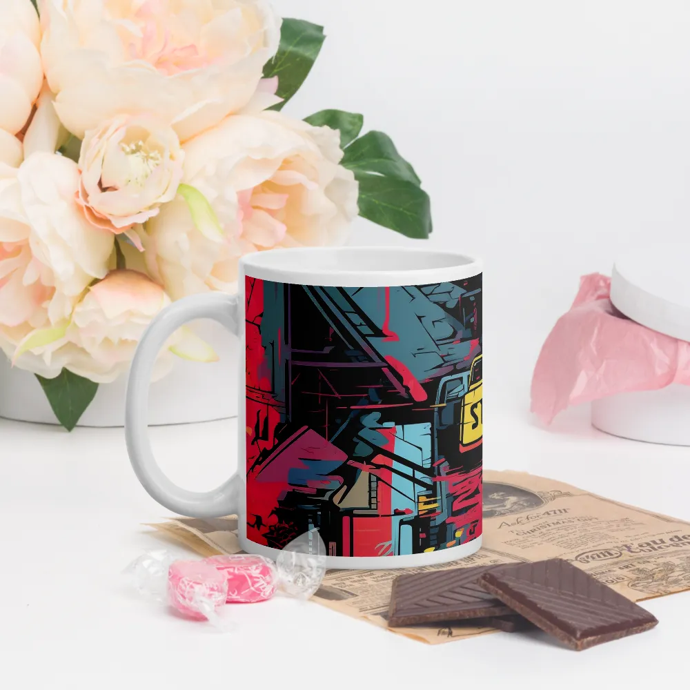 Citybeat: A Neon Dreamscape | Mugs | Multiple Sizes & Colors