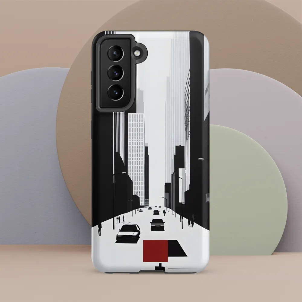 Urban Solitude: A Minimalistic Cityscape