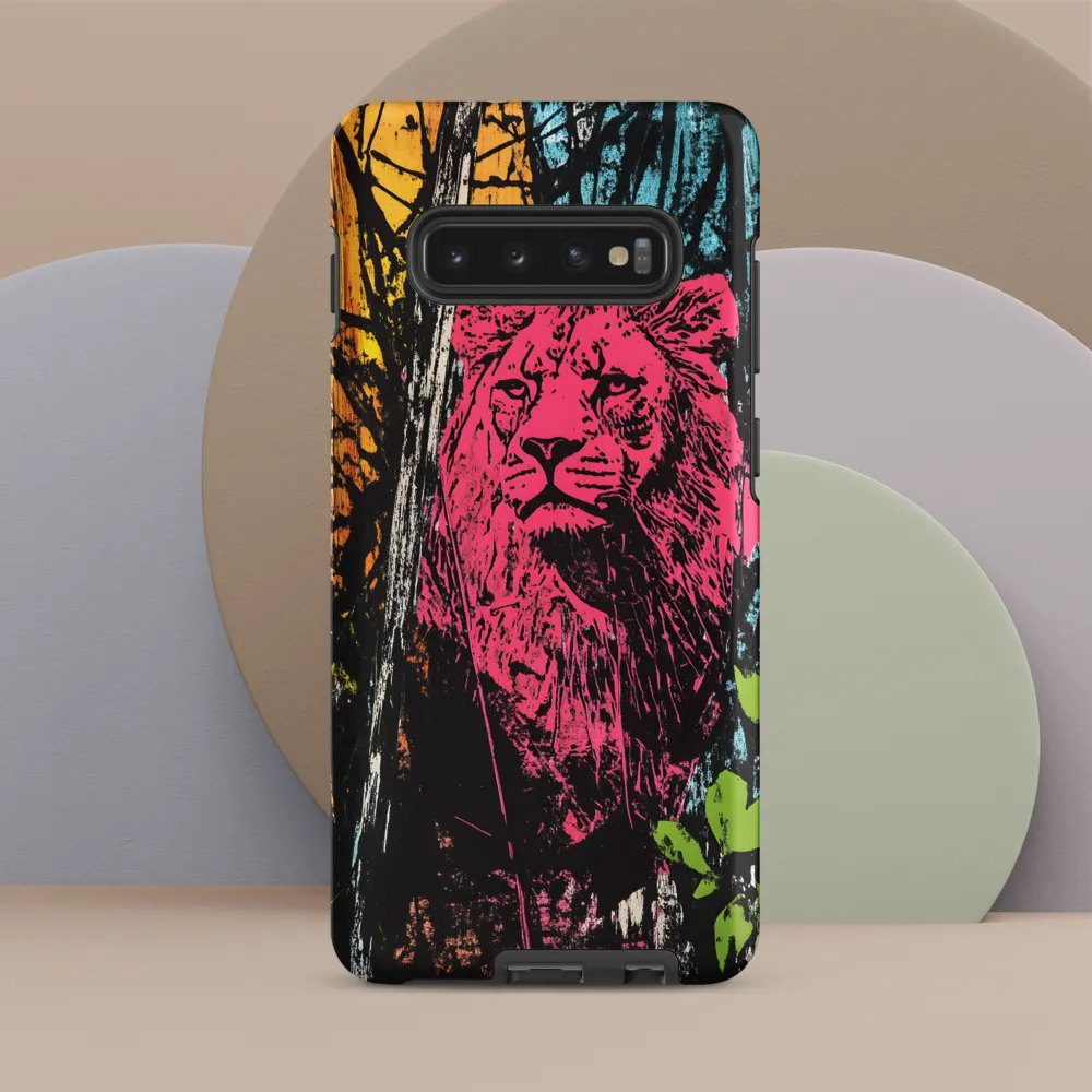 Fierce Vibrance: The Pink Lion