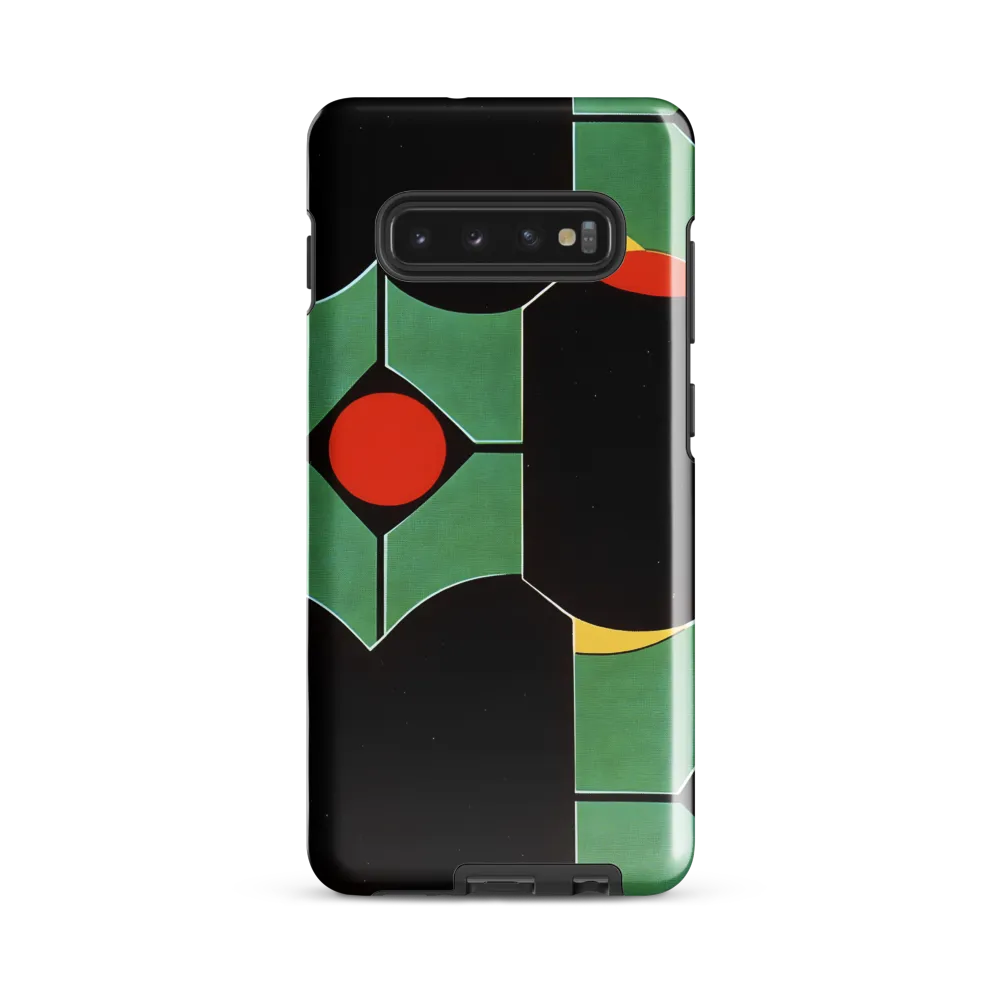 Dynamic Geometric Harmony | Phone Case |  S10 Plus | Tough Case | Glossy