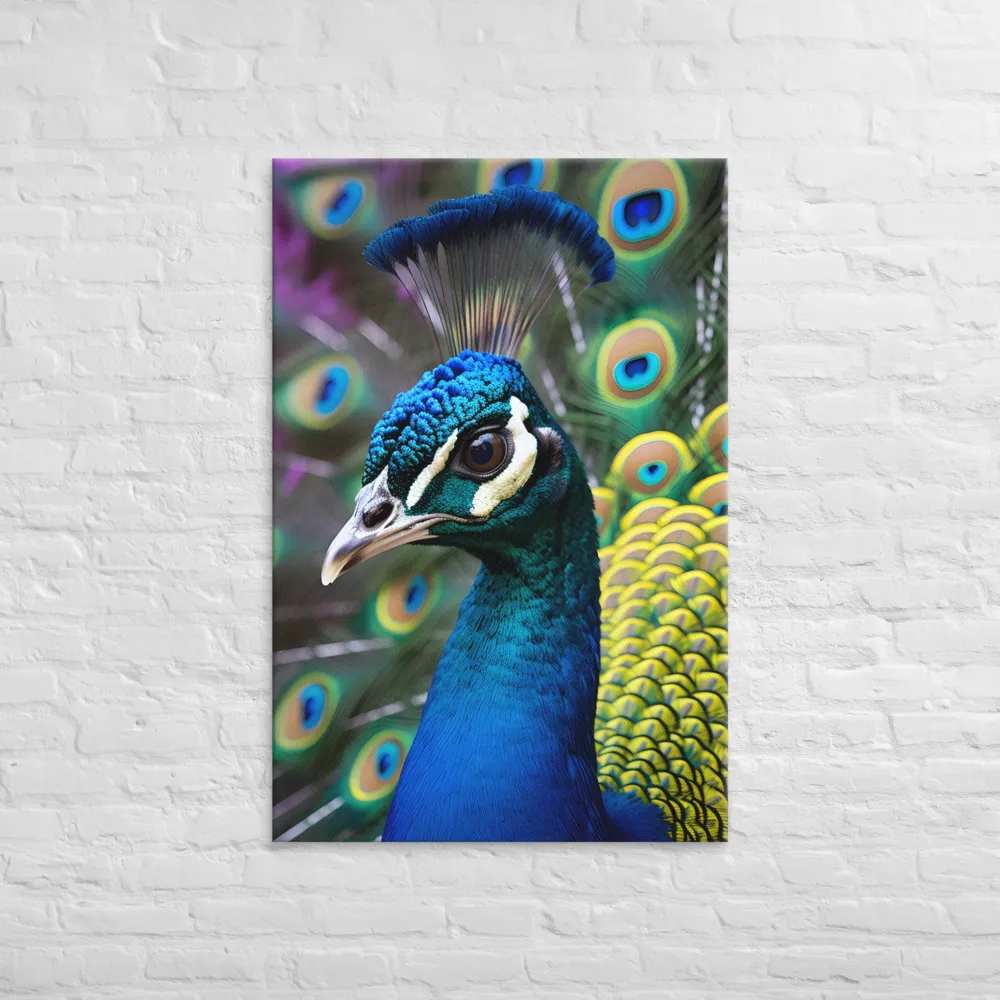 Regal Plumage: The Peacock's Splendor | Canvas | 32″×48″
