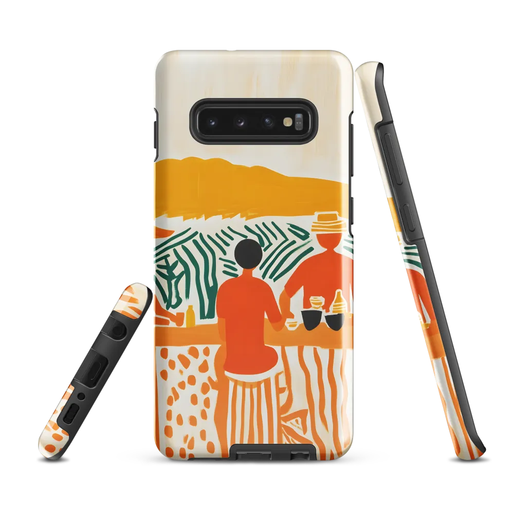 Summer Vibes: Café Conversations | Phone Case |  S10 Plus | Tough Case | Glossy