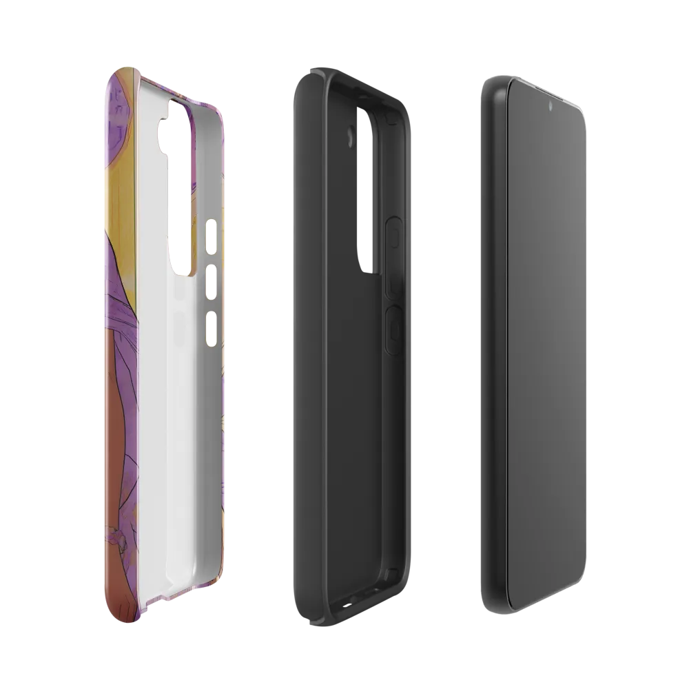 Elegance in Floral Harmony | Phone Case |  S22 | Tough Case | Glossy