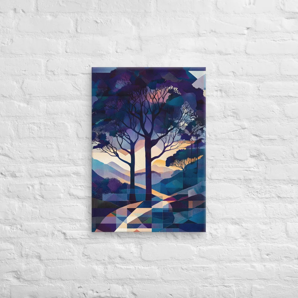 Tranquil Geometry: A Journey Through Color | Canvas | 18″×26″