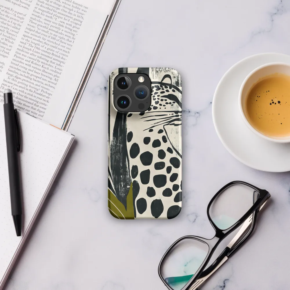 Leopard in Silhouette: A Modern Appeal | Phone Case |  16 Pro | Snap Case | Matte