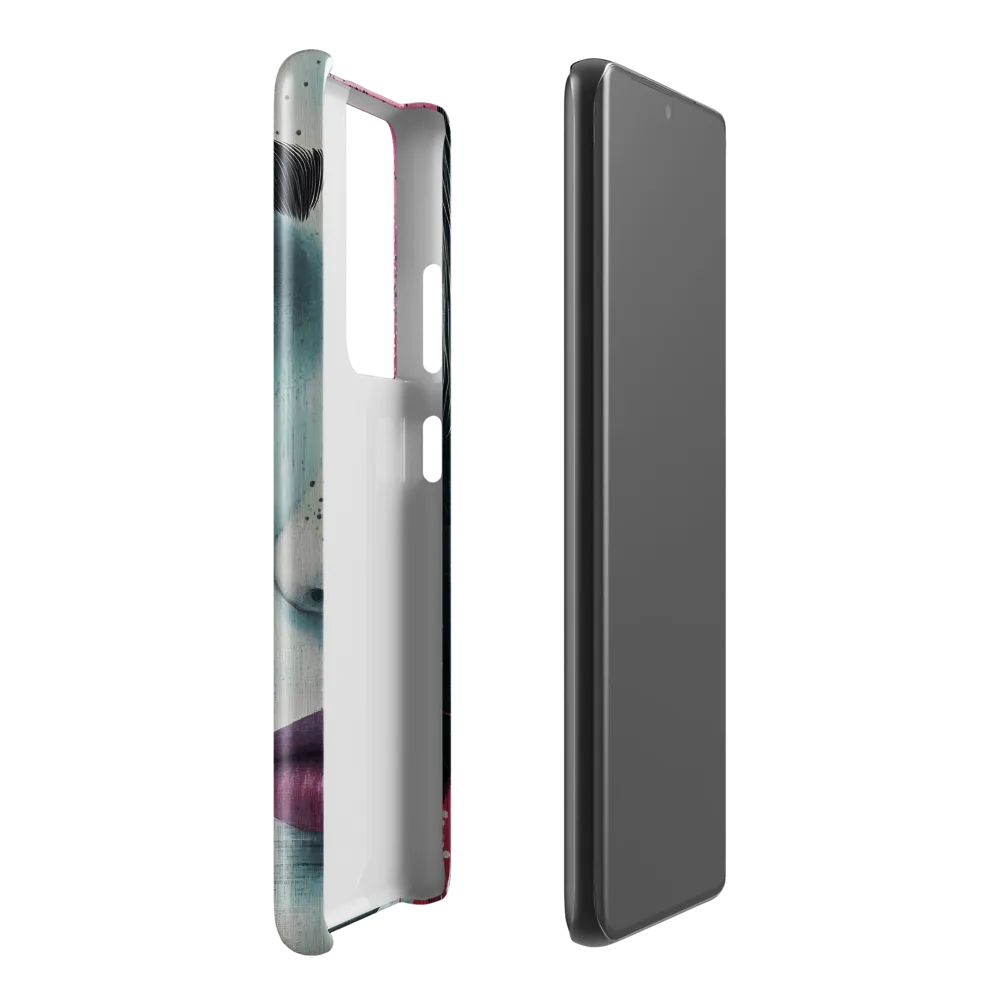 Serenity in Color: A Modern Portrait | Phone Case |  S21 Ultra | Snap Case | Glossy