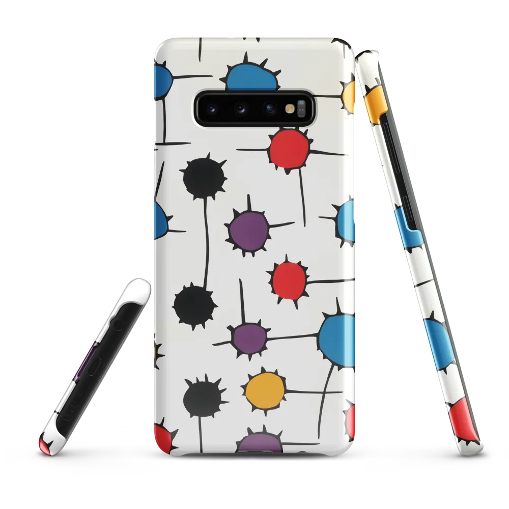 Dynamic Dance of Dots | Phone Case |  S10 Plus | Snap Case | Glossy