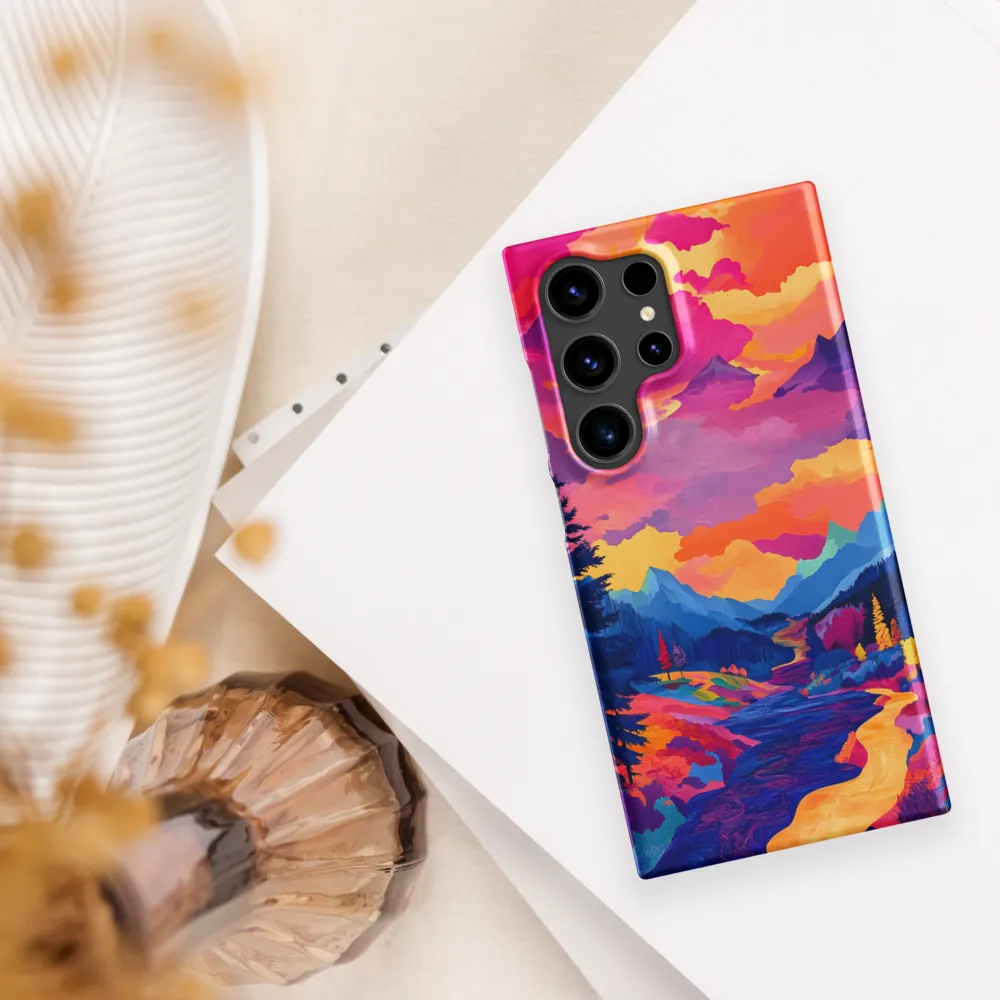 Radiant Serenity: A Surreal Landscape | Phone Case |  S24 Ultra | Snap Case | Matte