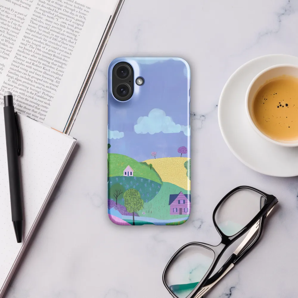 Whimsical Hills and Quaint Homes | Phone Case |  16 Plus | Snap Case | Glossy