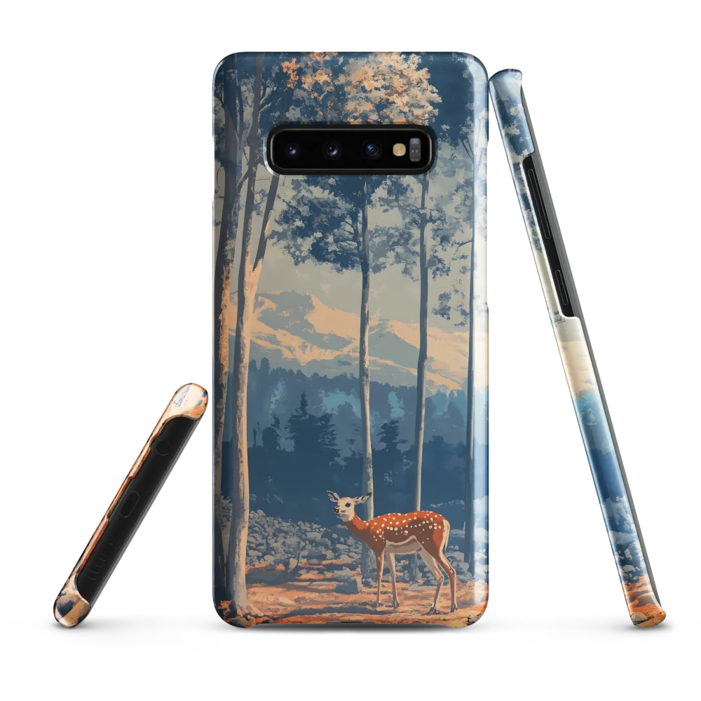 Whispers of the Forest: A Serene Encounter | Phone Case |  S10 Plus | Snap Case | Glossy