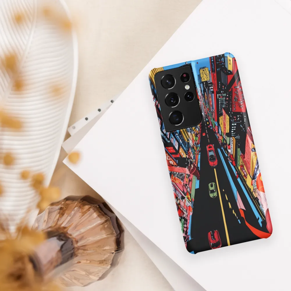 Urban Symphony: A Bird's-Eye View of Life | Phone Case |  S21 Ultra | Snap Case | Matte
