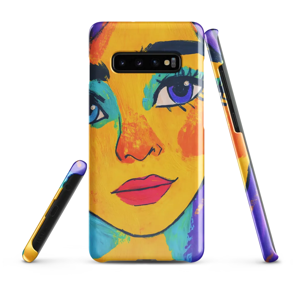 Vibrant Portrait: A Pop Art Exploration | Phone Case |  S10 Plus | Snap Case | Glossy