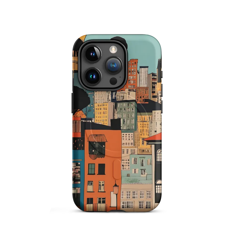 Urban Fusion: A Colorful Cityscape