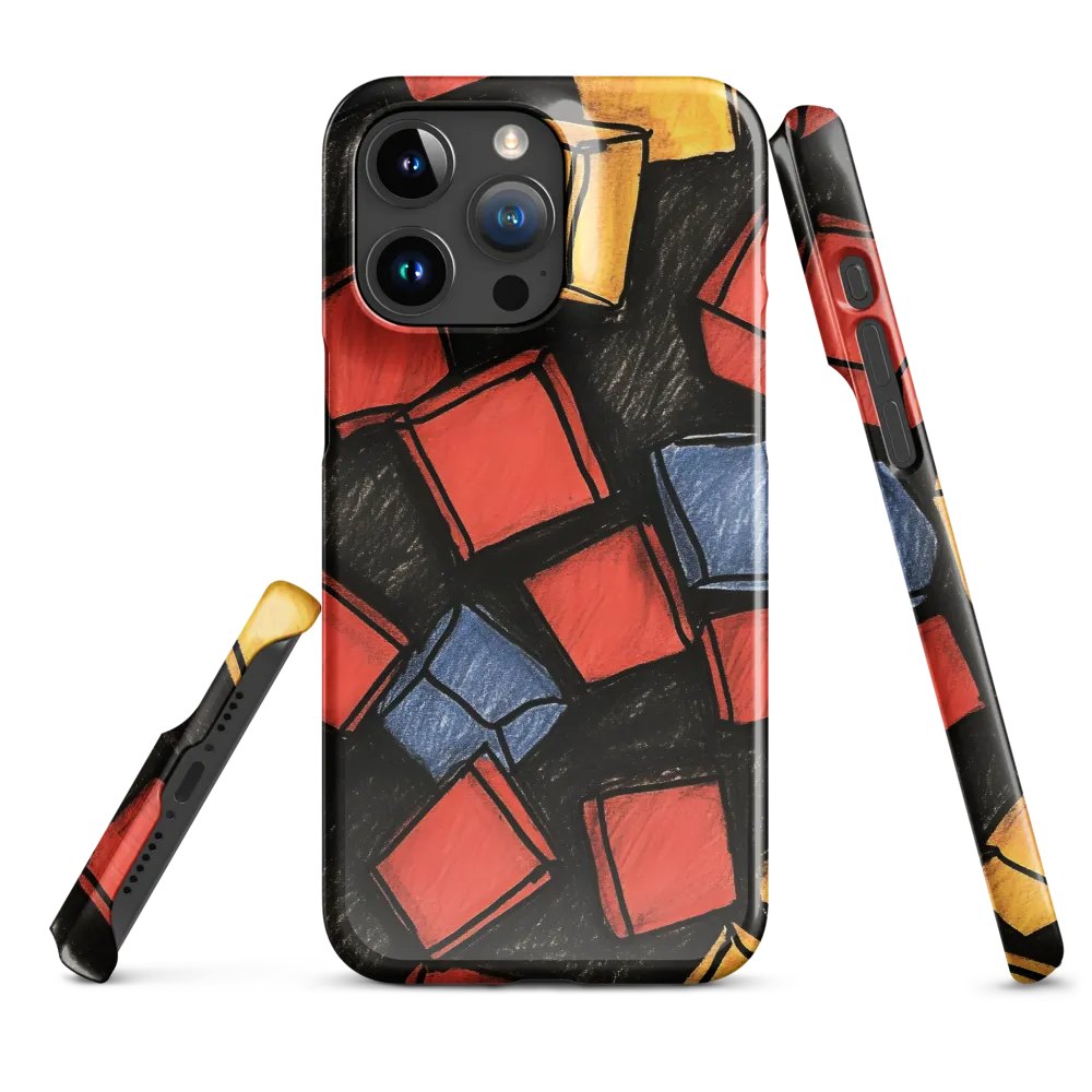 Vibrant Geometry in Motion | Phone Case |  15 Pro Max | Snap Case | Glossy