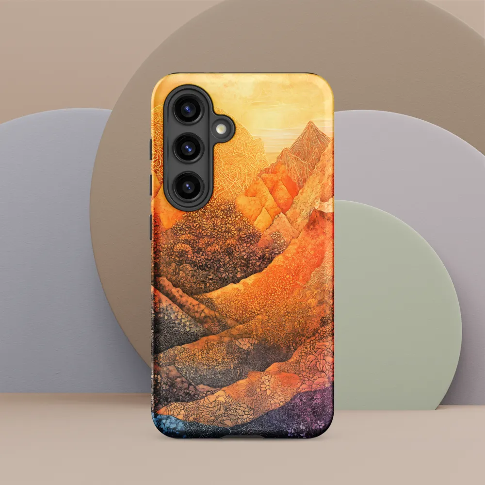 Serene Peaks of Color