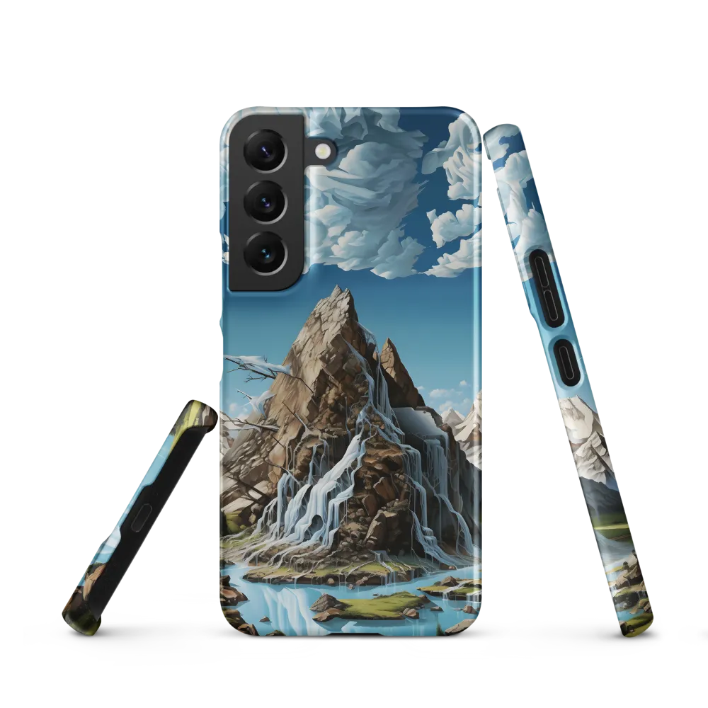 Majestic Cascade: A Mountain Masterpiece | Phone Case |  S22 | Snap Case | Matte