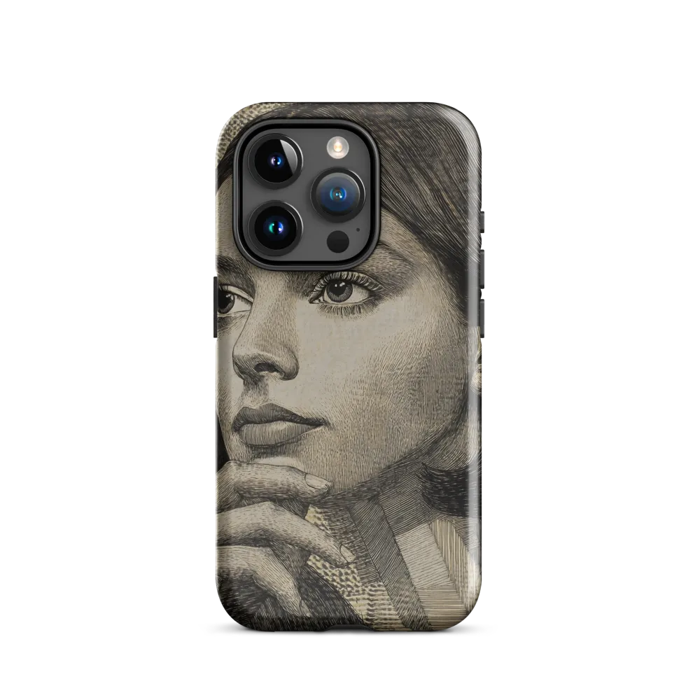 Contemplative Reflection | Phone Case |  15 Pro | Tough Case | Glossy