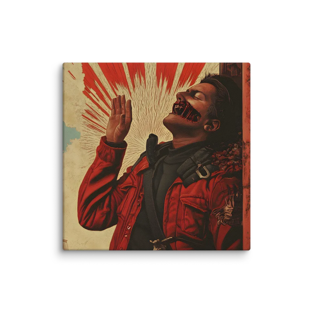 Defiant Echoes of Ruin | Canvas | 8″×8″