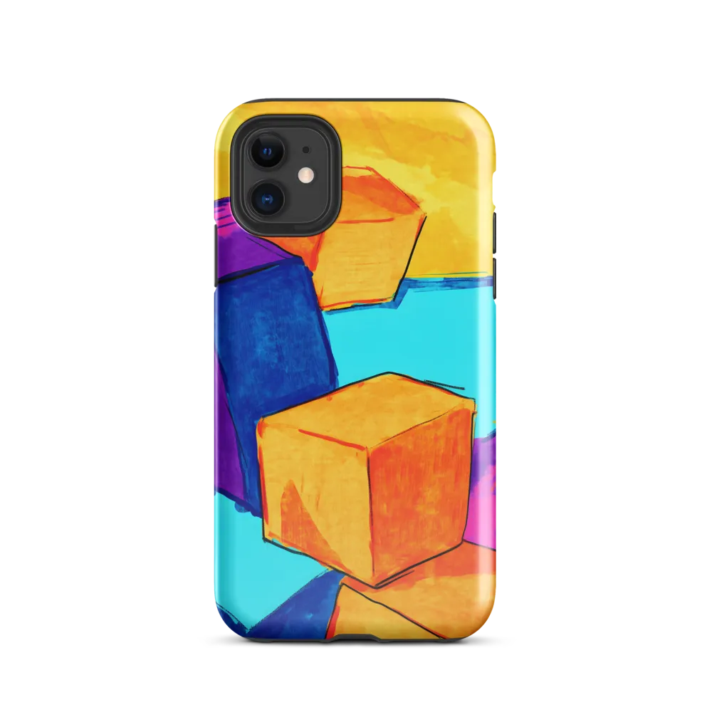 Playful Cubes in Vibrant Harmony