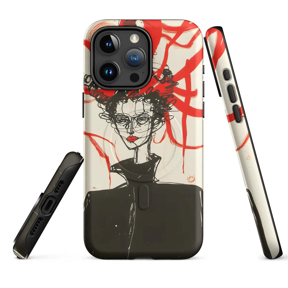 Dramatic Elegance in Red and Black