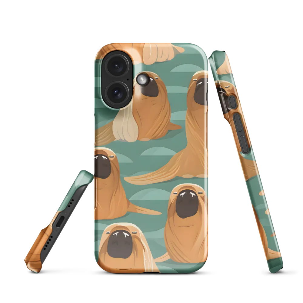 Whimsical Walrus Wonderland | Phone Case |  16 | Snap Case | Glossy