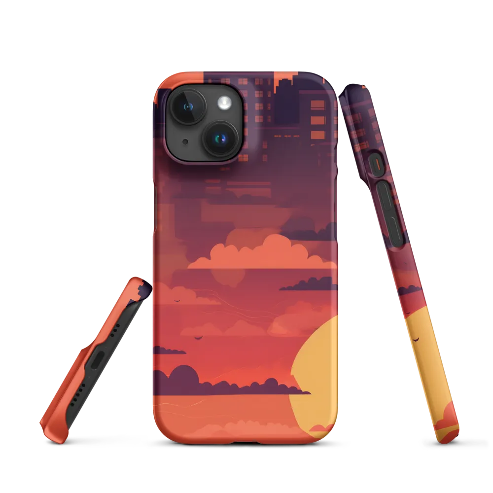 Urban Dusk: A Symphony of Cityscapes | Phone Case |  15 | Snap Case | Matte