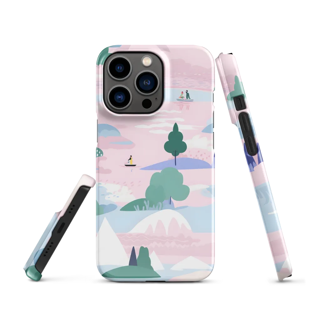 Whimsical Reflections: A Journey Through Landscapes | Phone Case |  13 Pro | Snap Case | Glossy