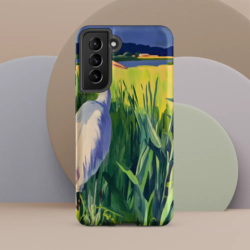 Graceful Presence: The Heron in the Meadow