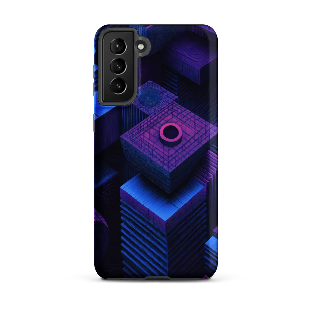 Geometric Dreams in Blue and Purple