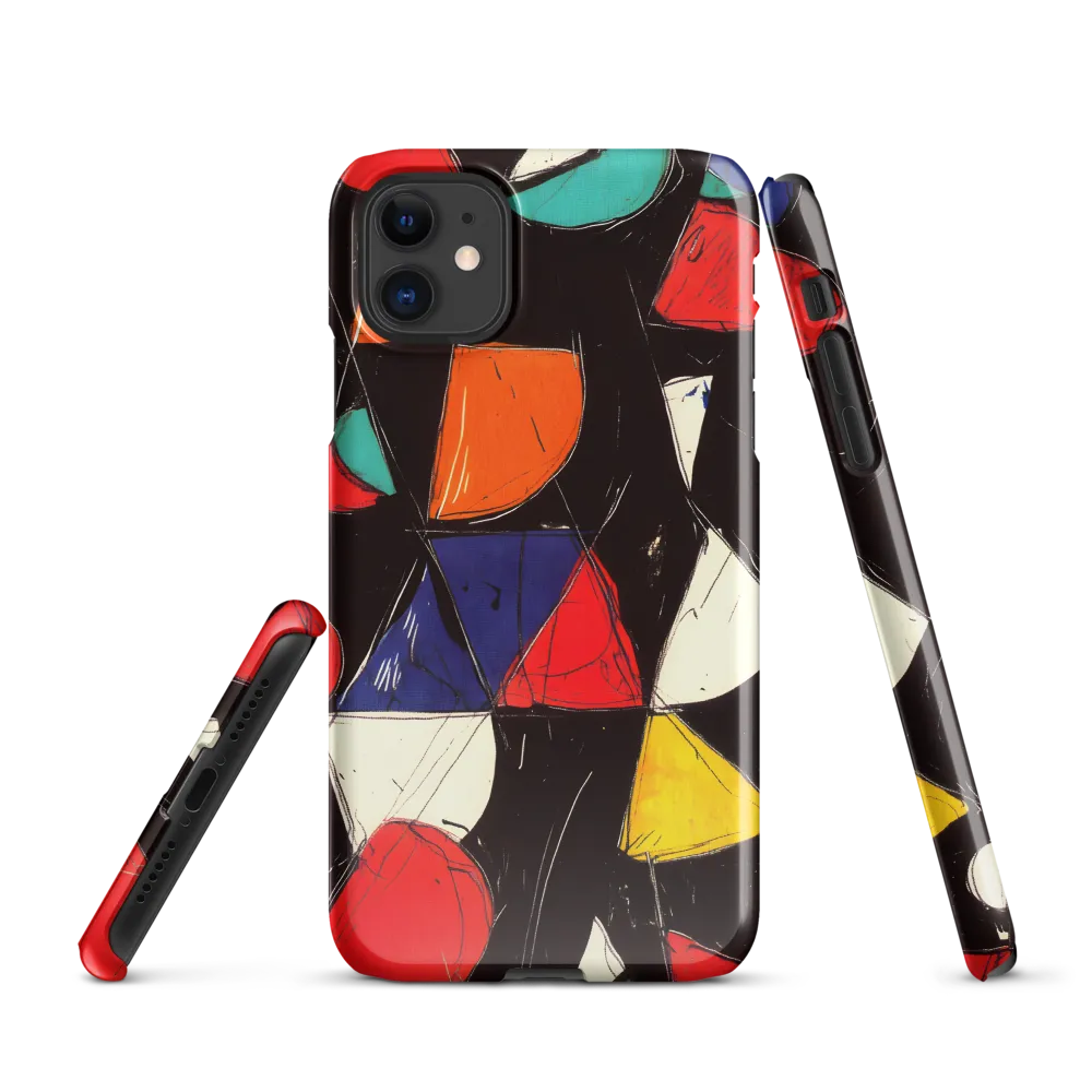 Vibrant Geometric Symphony | Phone Case |  11 | Snap Case | Glossy