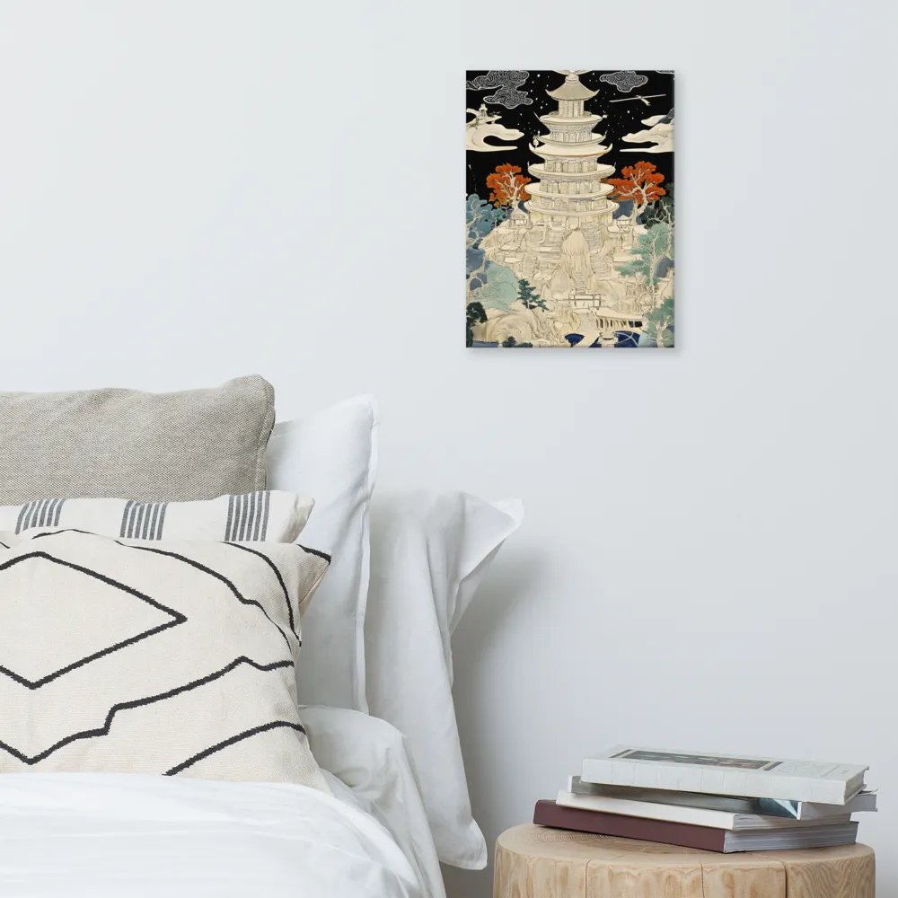 Whispers of the Pagoda | Canvas | 12″×16″