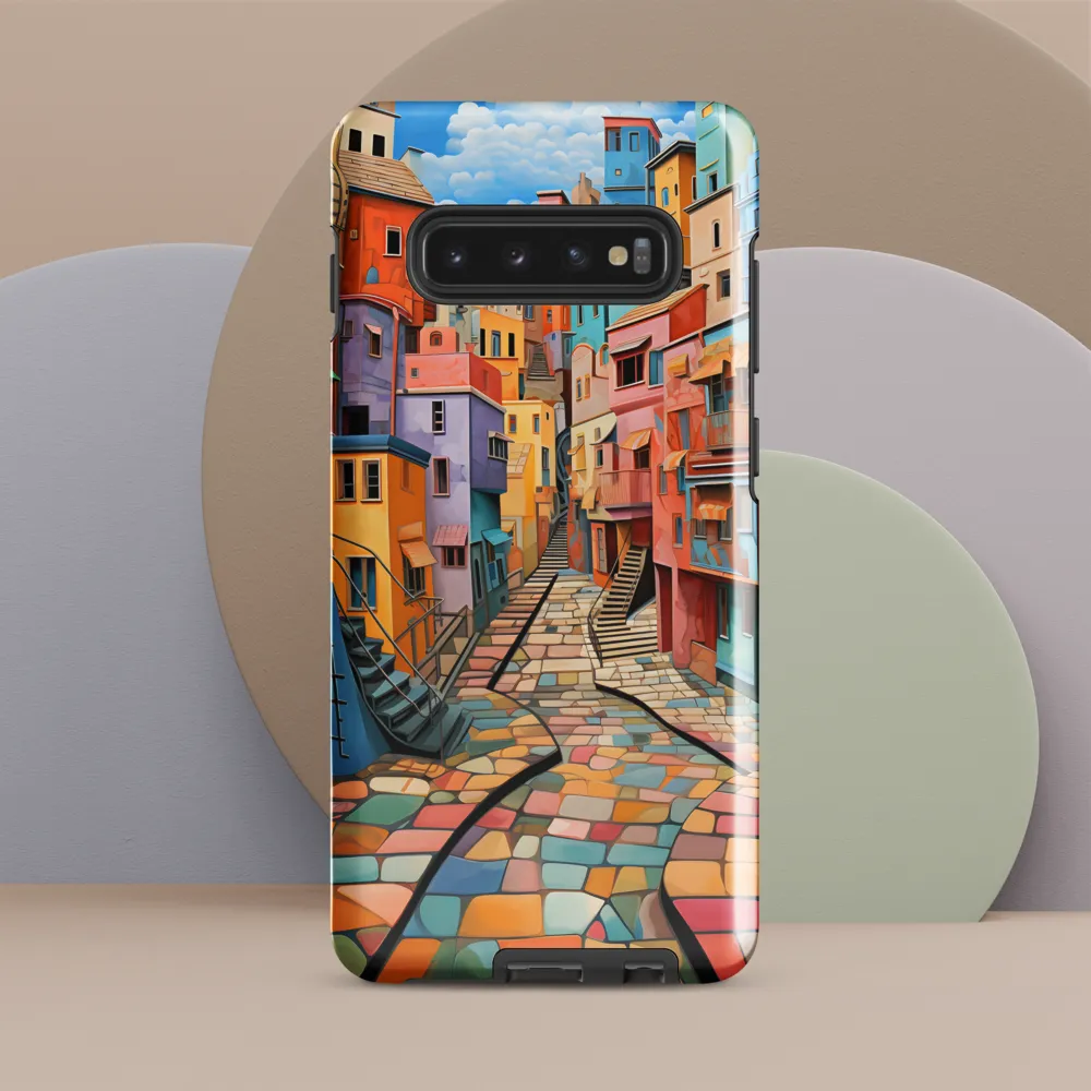 Vibrant Cityscape: A Kaleidoscope of Colors | Phone Case |  S10 Plus | Tough Case | Glossy