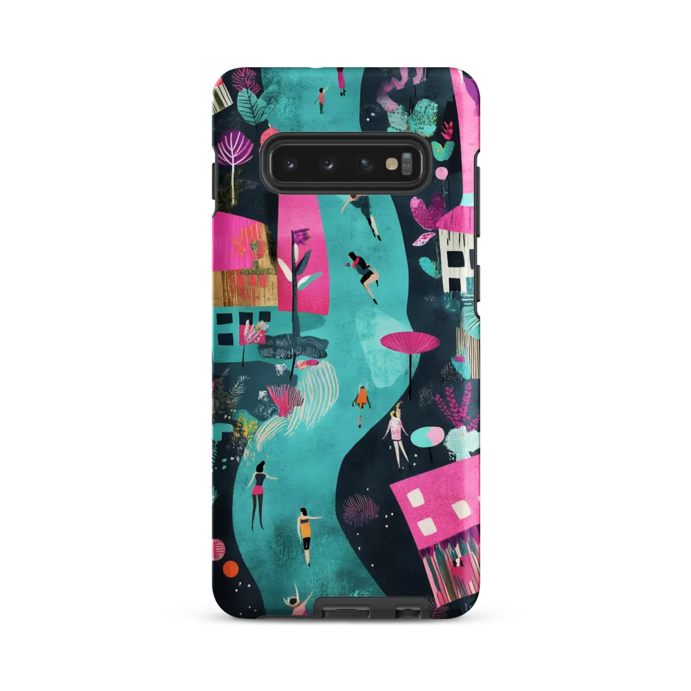 Whimsical Journey Through a Vibrant Landscape | Phone Case |  S10 Plus | Tough Case | Matte