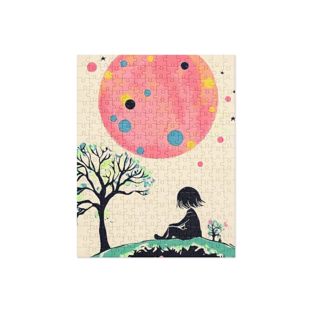 Gazing at the Pink Moon | Jigsaw Puzzle | 252 pieces