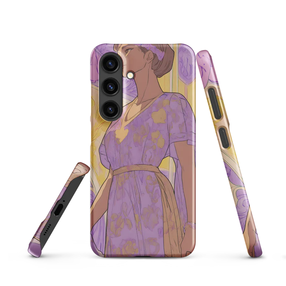Elegance in Floral Harmony | Phone Case |  S24 | Snap Case | Matte