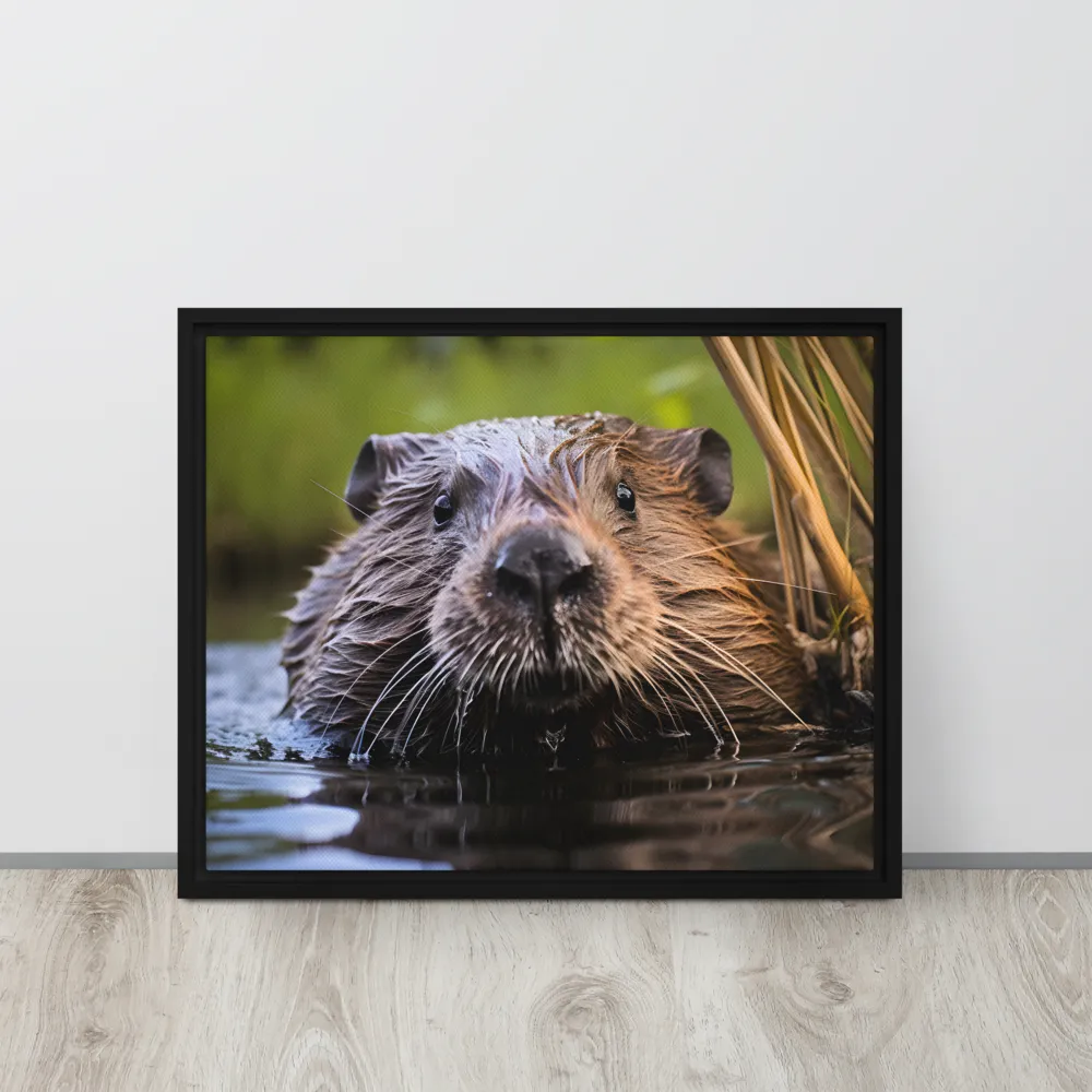 Emergence of the Beaver | Canvas with Black Frame | 16″×20″