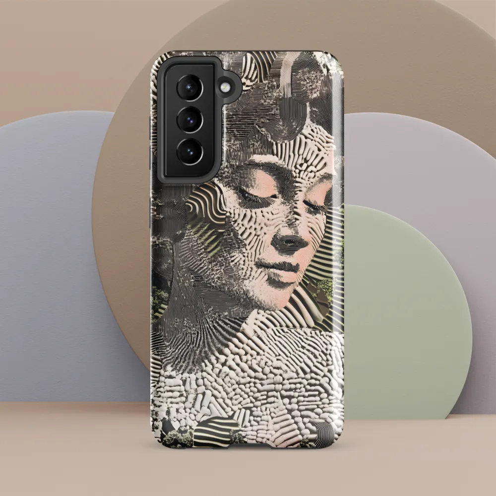 Ethereal Blend of Nature and Humanity | Phone Case |  S21 FE | Tough Case | Glossy