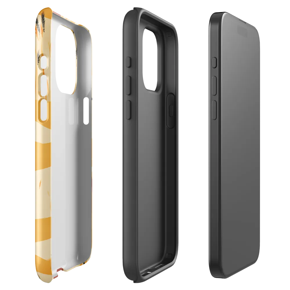 Embracing the Fields: A Floral Journey | Phone Case |  15 Pro Max | Tough Case | Glossy