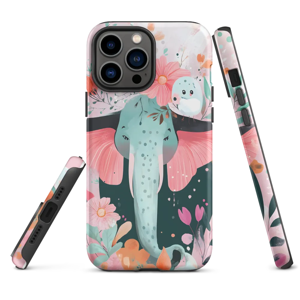 Whimsical Elephant in Bloom