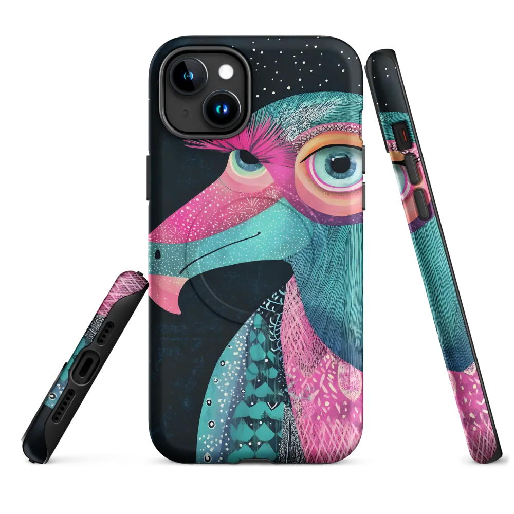 Whimsical Vulture: A Dance of Colors