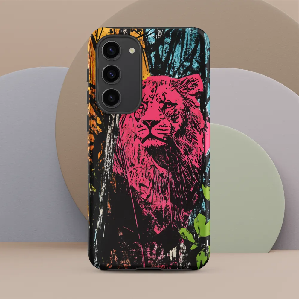 Fierce Vibrance: The Pink Lion