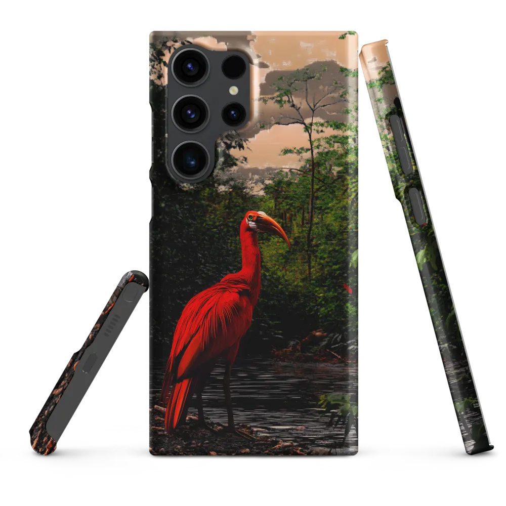 Enigmatic Elegance: The Scarlet Observer