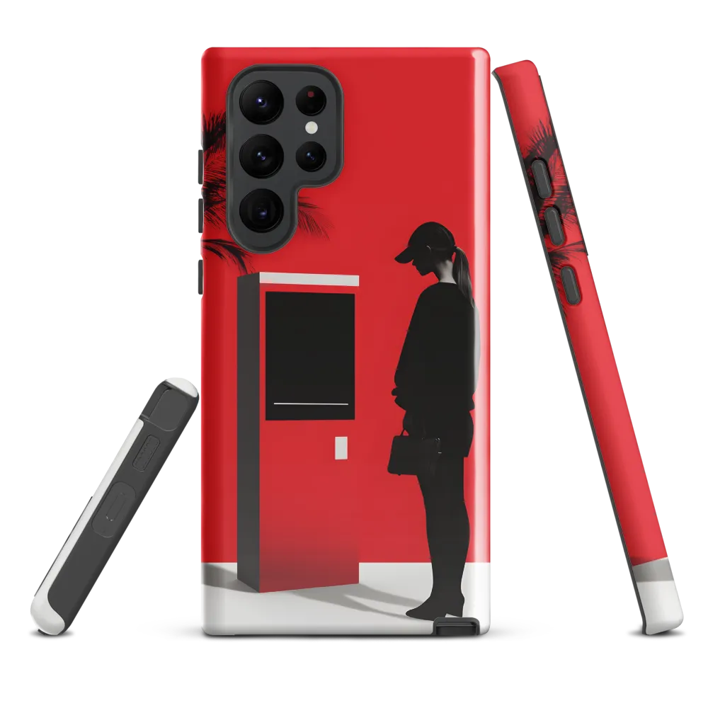 Contemplation in Red | Phone Case |  S22 Ultra | Tough Case | Glossy