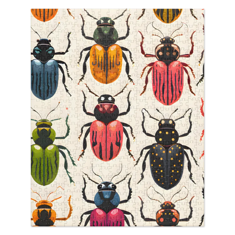 Beetle Mosaic: A Colorful Exploration of Insects | Jigsaw Puzzle | 520 pieces