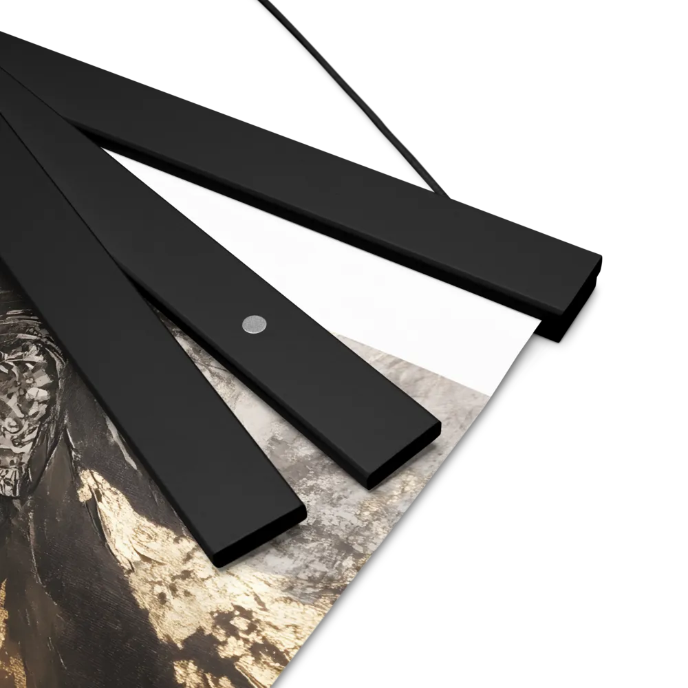 The Silhouette of Valor | Poster With Black Wood Hanger | 8″×10″