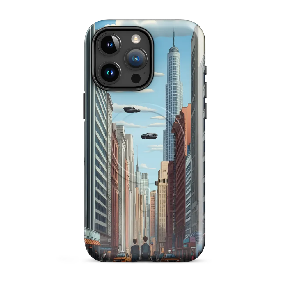 Futuristic Stroll through the Urban Skyline
