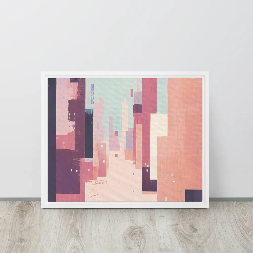 Tranquil Cityscape | Canvas with White Frame | 16″×20″